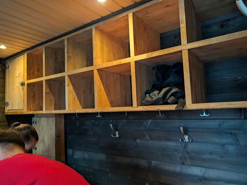 FjordSauna FLÅM 着替えスペース