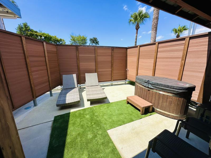 THE TRAILERHOUSE VILLAGE 大牟田 SPA 外気浴（サウナ敷地内）