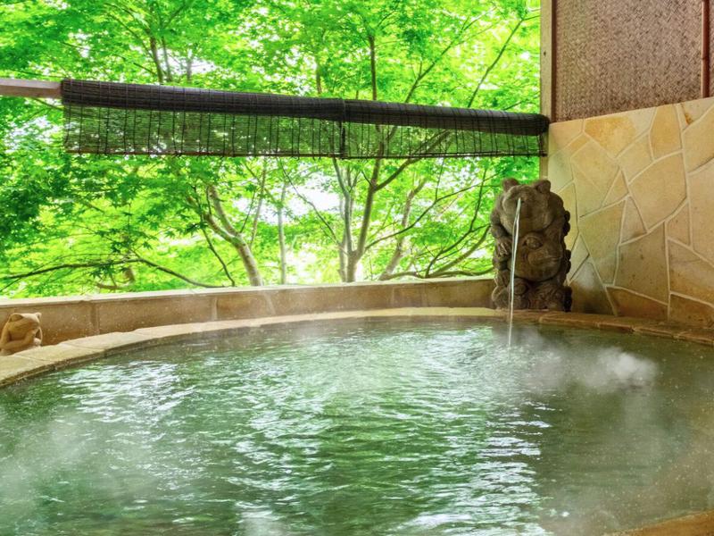 ニッポニア高原宿 夢海月(貸切サウナ&露天風呂) 肌あたりのやさしい温泉の露天風呂