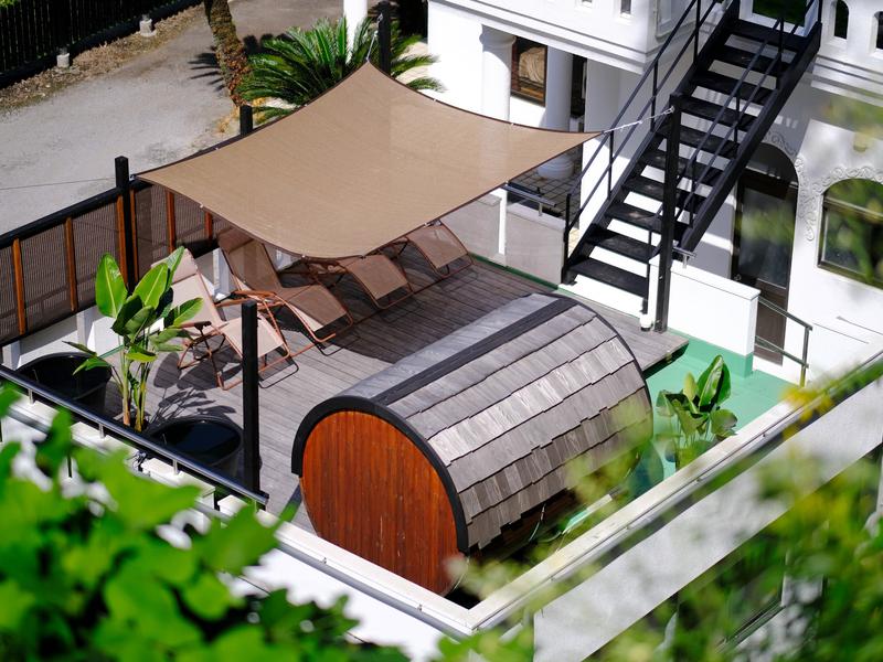 サウナ&ステイ サザンヴィラ 鹿児島 屋外サウナ