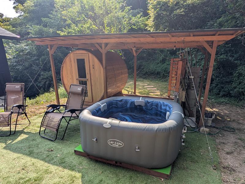 森の扉 水風呂はLAY-Z-Spa製を設置