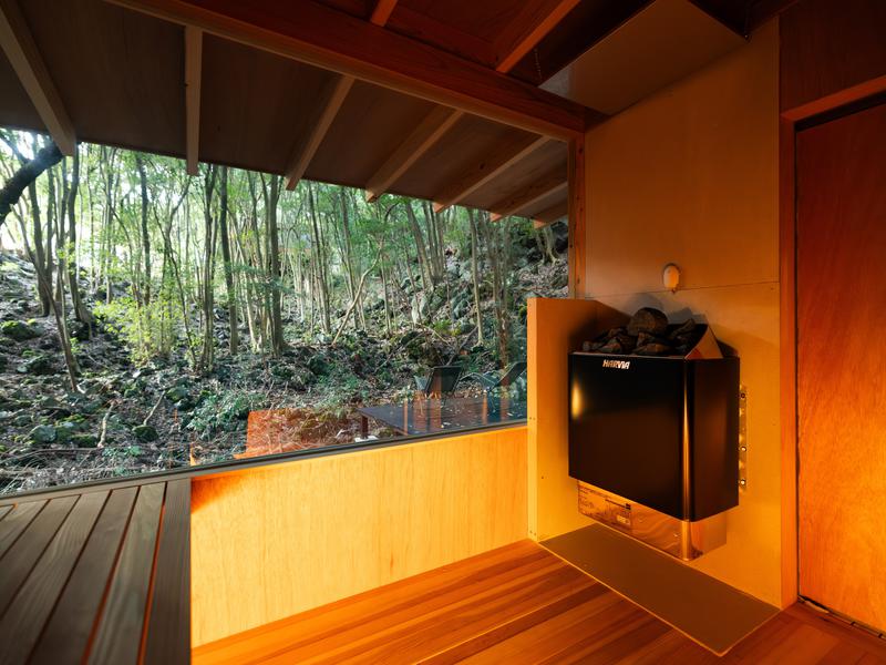 COCO VILLA 伊豆赤沢 サウナ室内