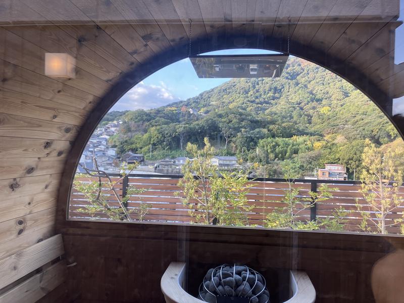 こんぴら温泉湯元八千代 「KOTOHIRA ROOF TOP SAUNA」眺め①