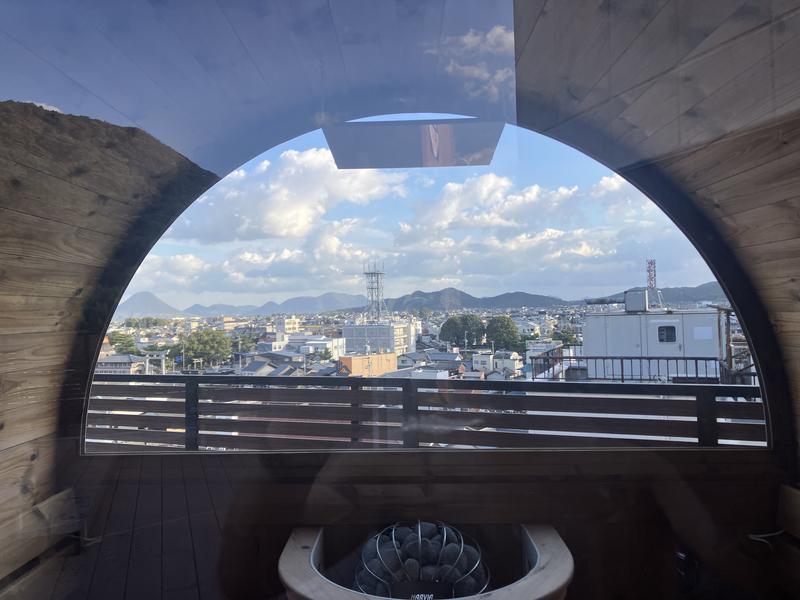 こんぴら温泉湯元八千代 「KOTOHIRA ROOF TOP SAUNA」眺め②