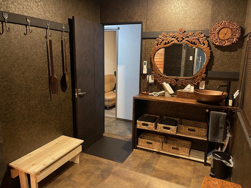 本陣 URAWA SAUNA 内気浴もできる洗面室