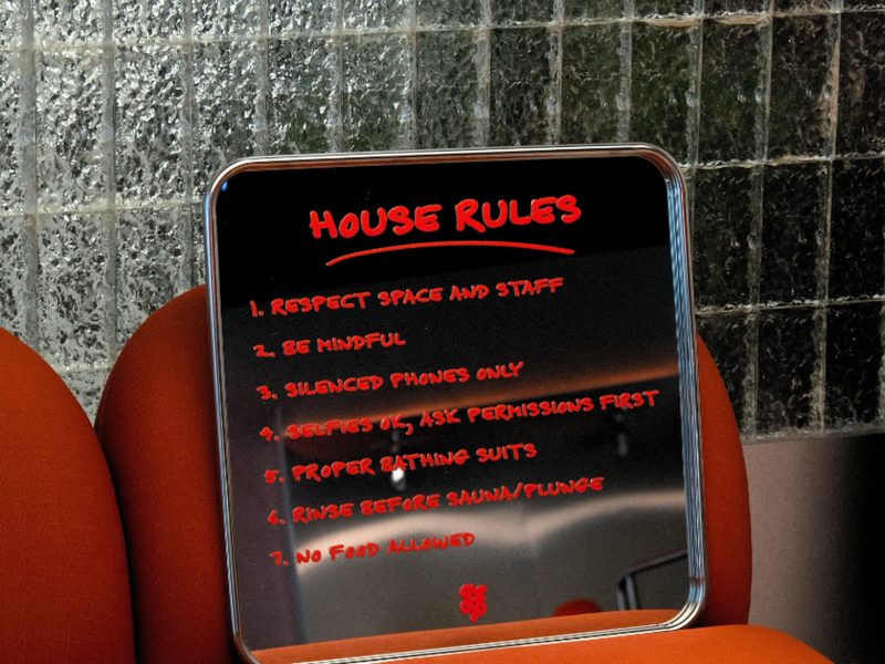 ASAP (Alternate Sauna And Plunge) House rules/施設利用ルール