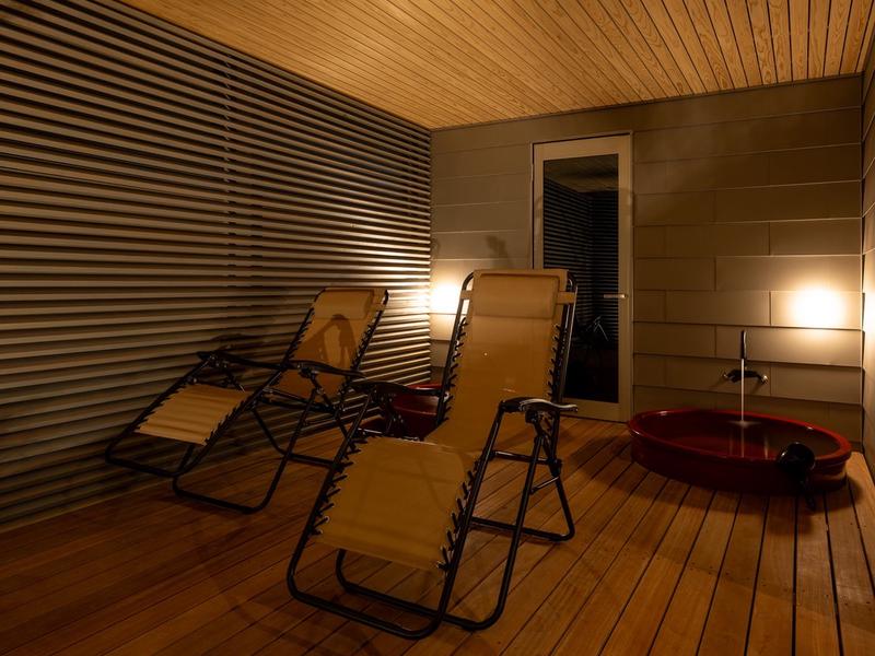 温窟サウナかま蔵 高崎店 外気浴2