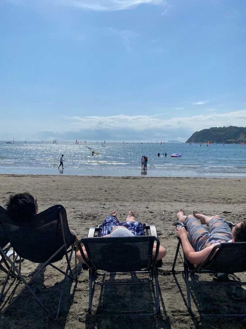 徐々にととのうカズキさんのSHONAN BEACH SAUNAのサ活写真