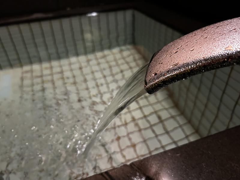 金城温泉元湯 サウナつき家族風呂には水風呂もございます