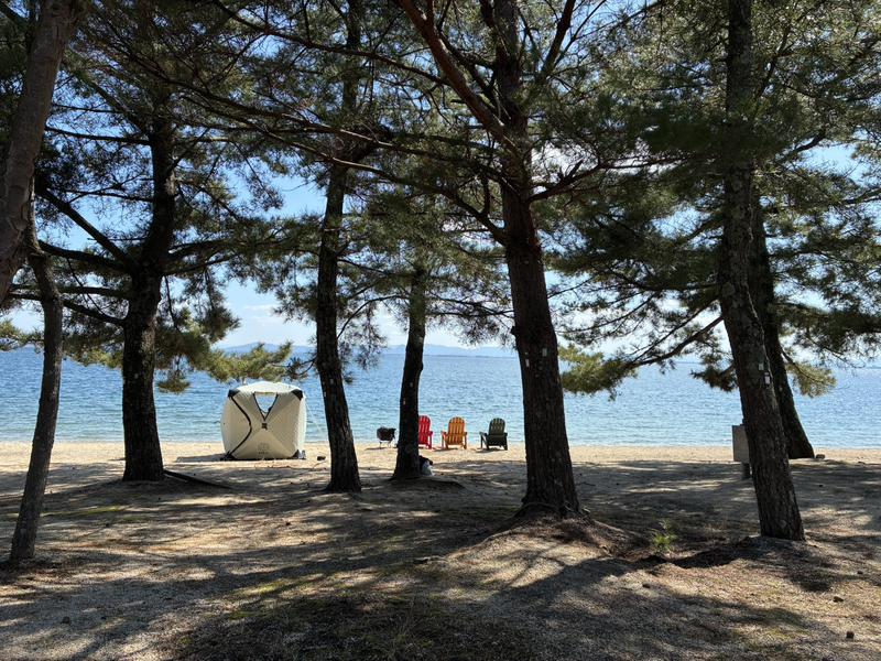 エバーグレイズビーチ everglades beach - cafe and grill 琵琶湖八景の雄松崎で絶景サウナ