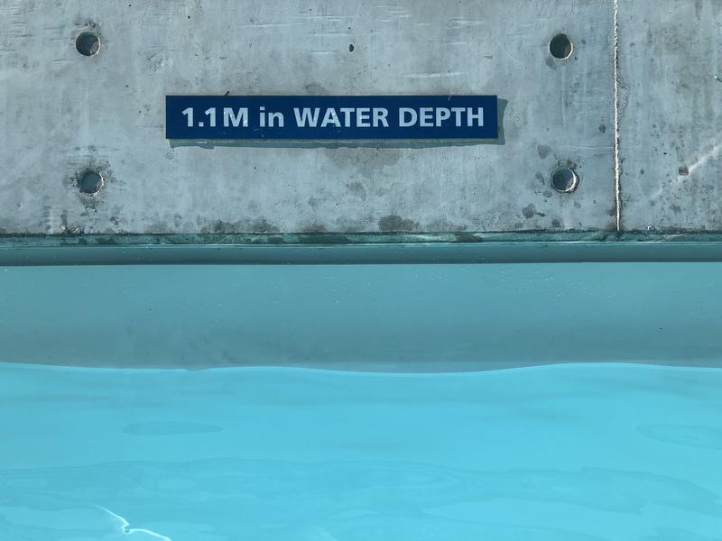 KAMOME SLOW HOTEL プールの深さは1.1メートル