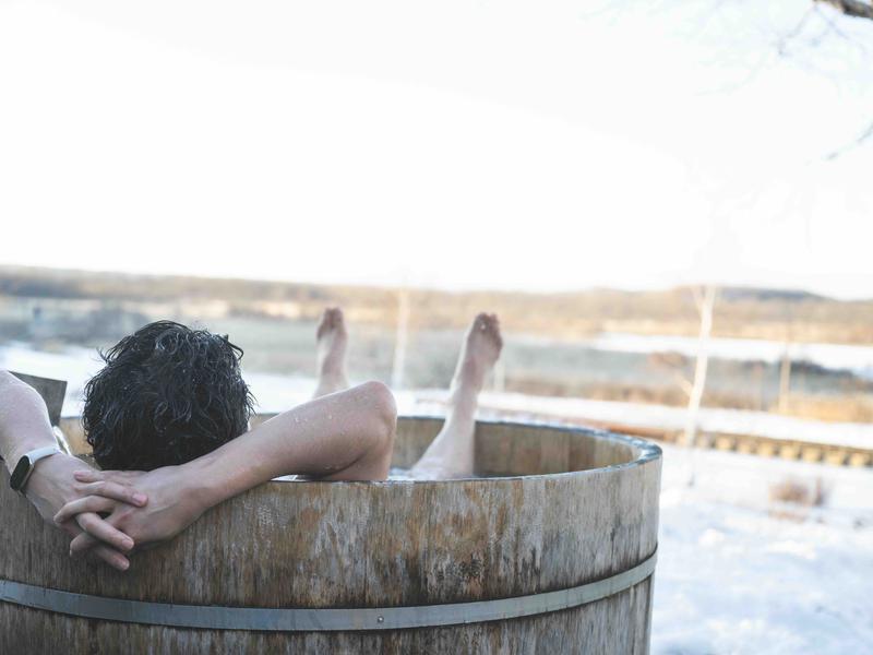 Kushiro Marshland Hostel THE GEEK 水風呂　（当該写真時水温1℃）