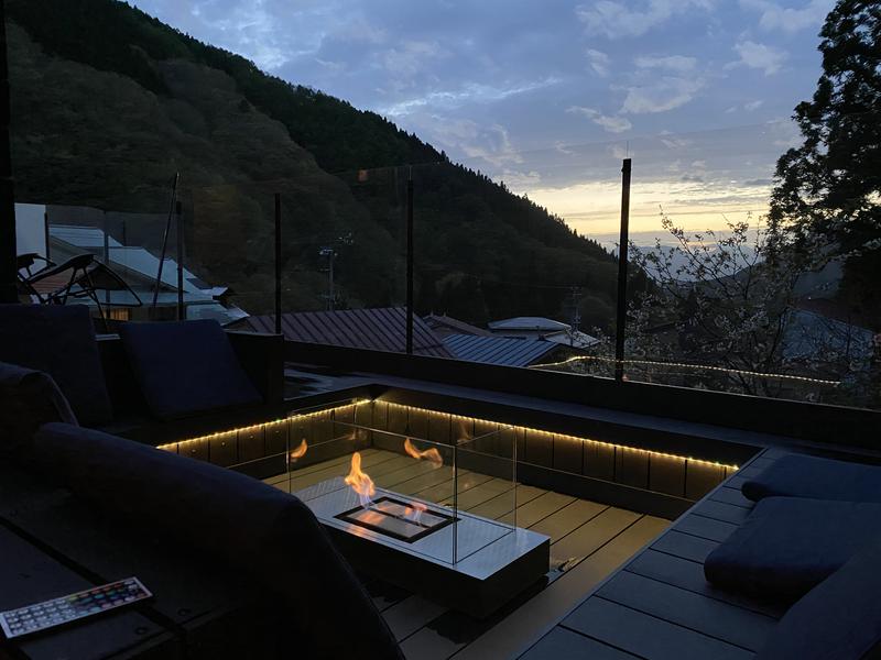 天空のサウナ 梅の屋リゾート 松川館 外気浴