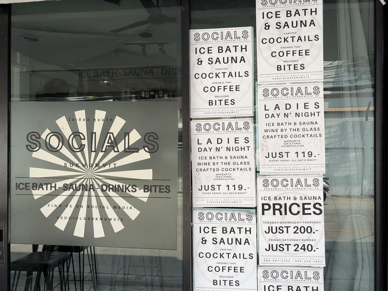 Socials Sukhumvit - Ice bath & Sauna bar 写真