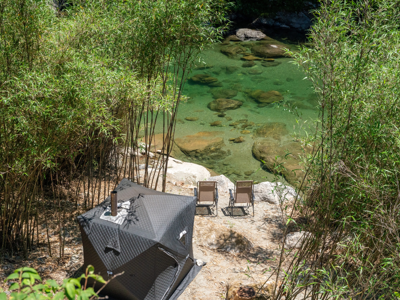 SAUNA CORE GLAMPING river
