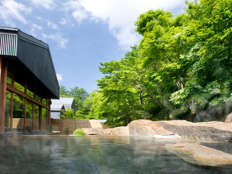 星野温泉 トンボの湯 露天風呂