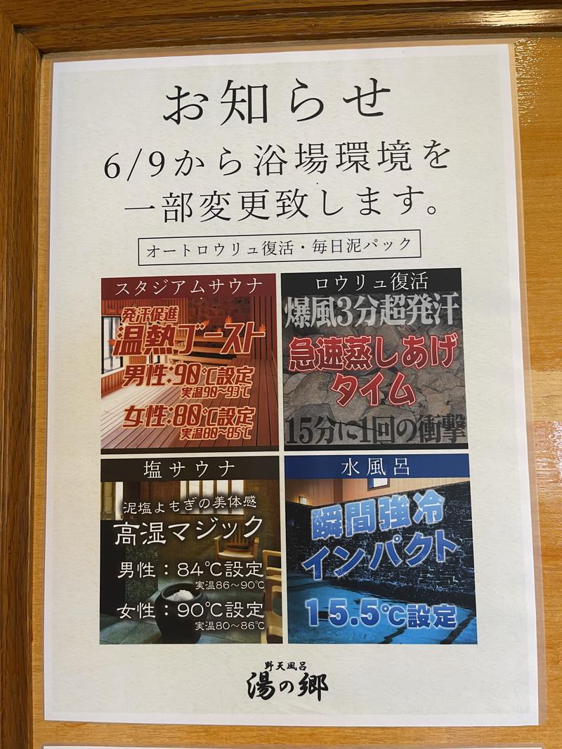あいてふさんの野天風呂 湯の郷のサ活写真