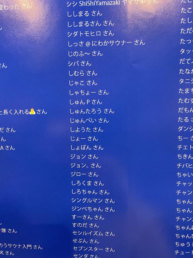 しょぼんさんの湯乃泉 草加健康センターのサ活写真