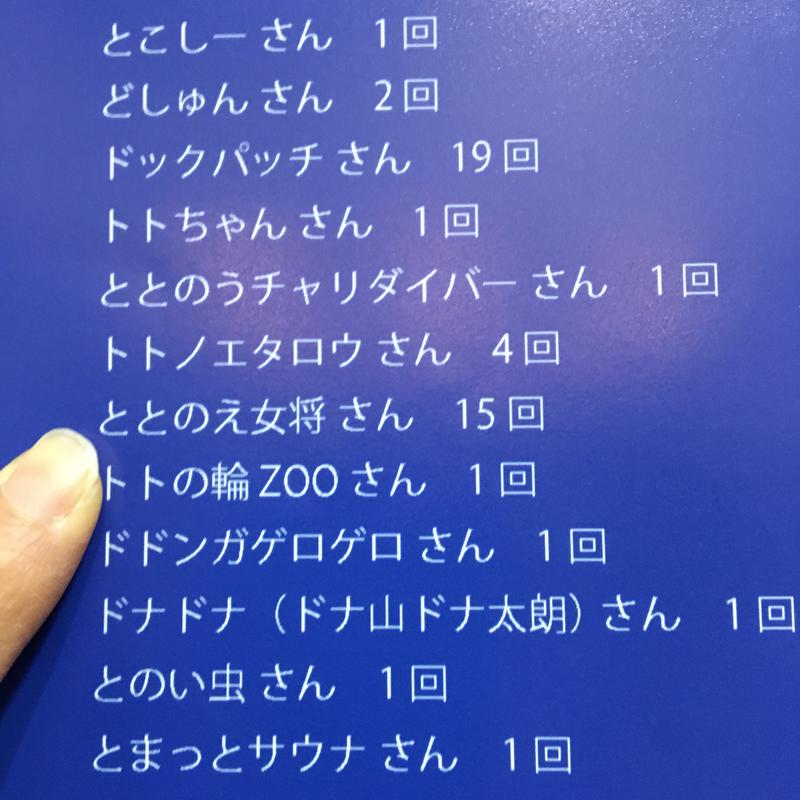 ととのえ女将さんの湯乃泉 草加健康センターのサ活写真