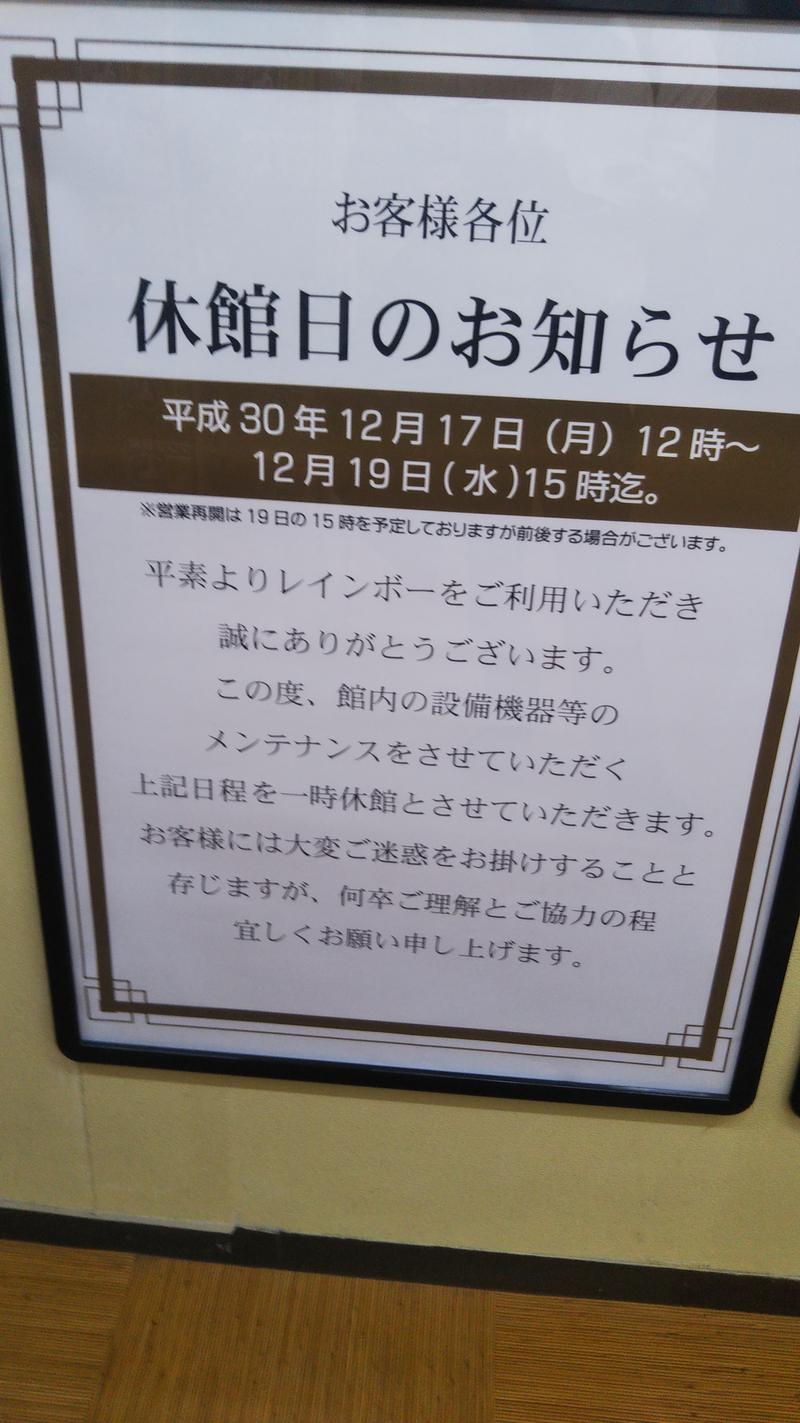 ニッティー＠サウナドランカーさんのサウナ&カプセルホテルレインボー本八幡店のサ活写真