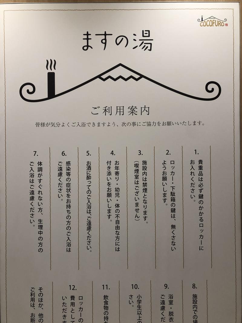 JEIROasBさんのCOCOFURO ますの湯のサ活写真