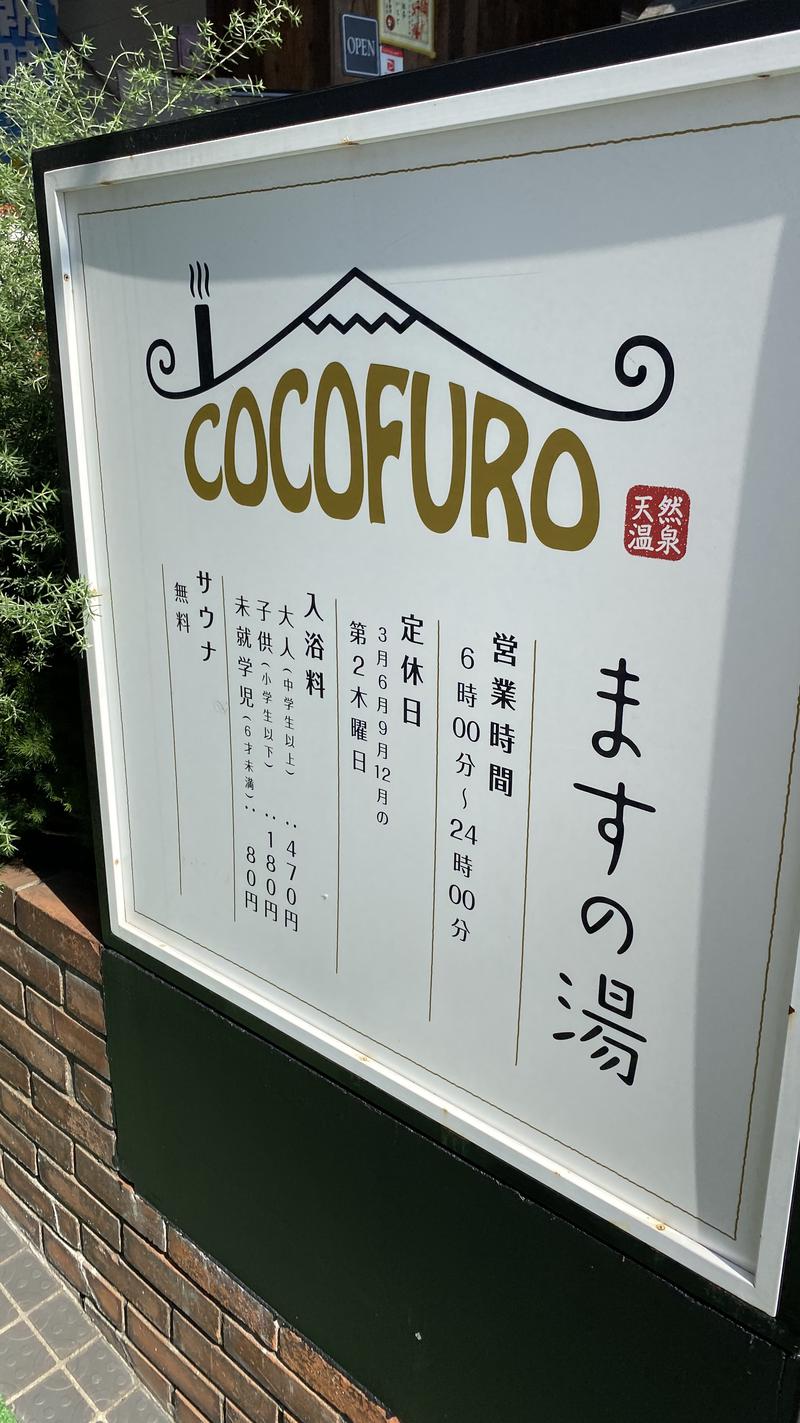 熱波太郎さんのCOCOFURO ますの湯のサ活写真