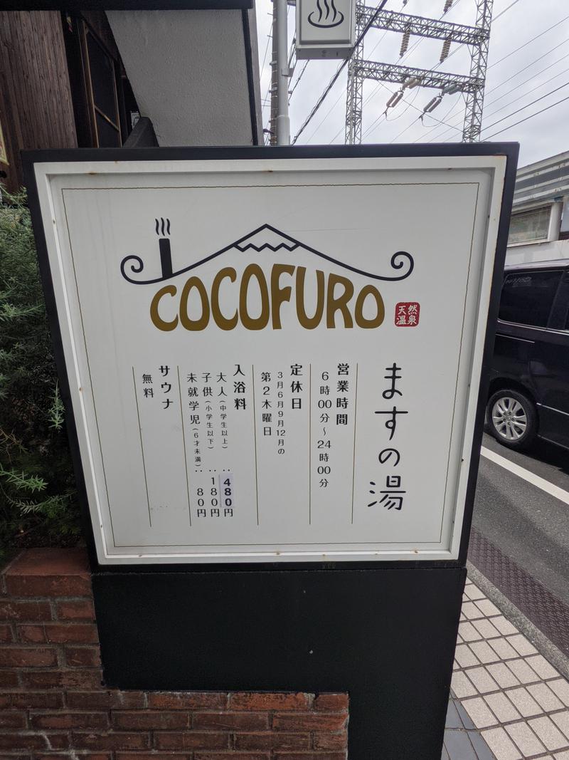 サウナ犬さんのCOCOFURO ますの湯のサ活写真