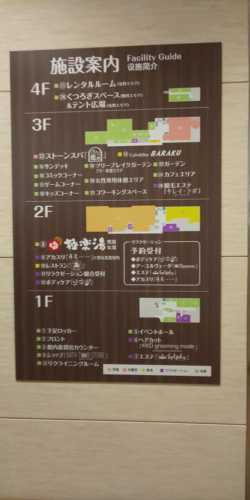 タトゥーでも入れるサウナ探してますさんのRAKU SPA 鶴見のサ活写真