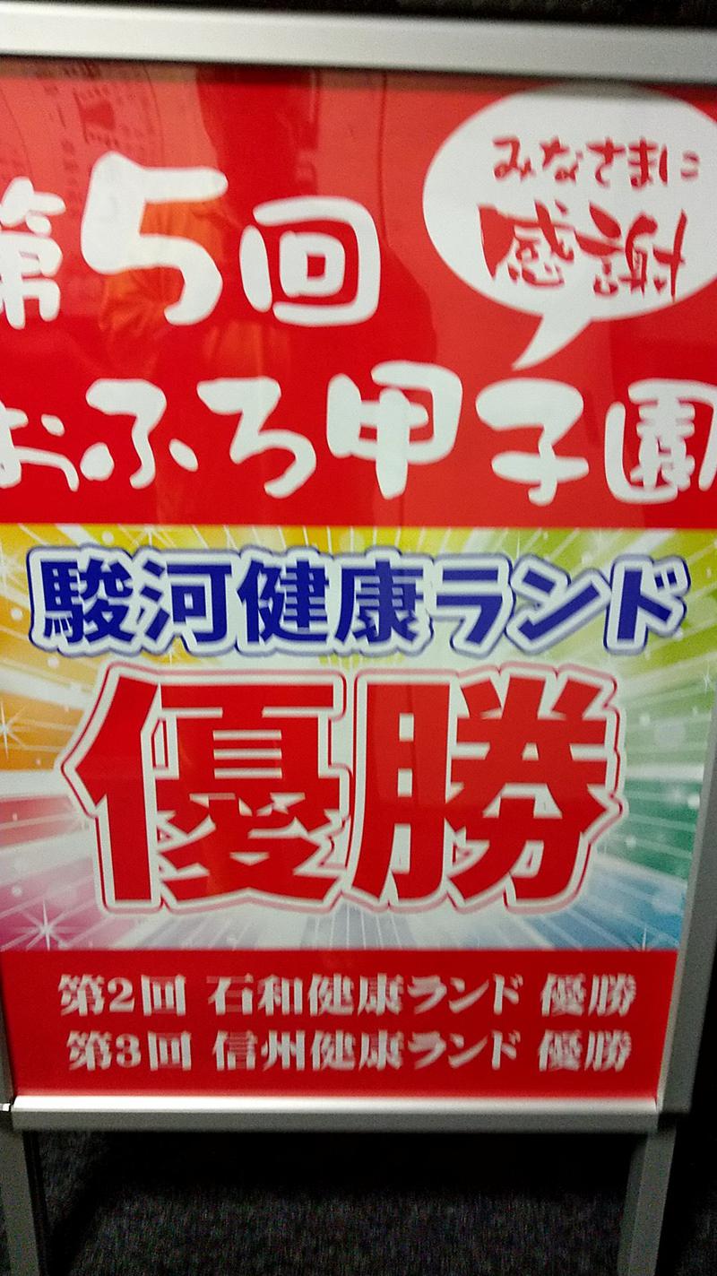 サウななさんさんの駿河健康ランドのサ活写真