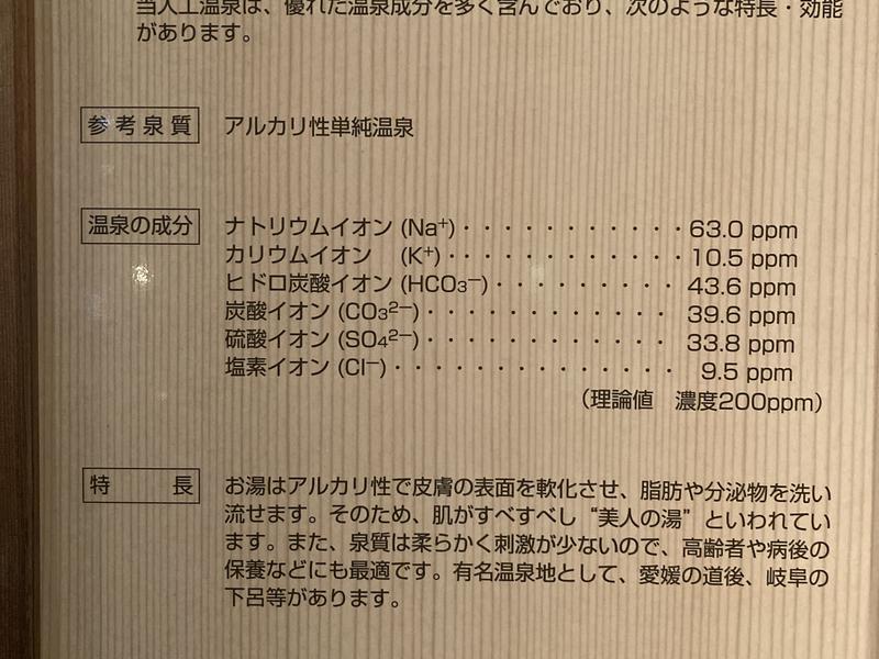 湯あそびひろば森温泉 お店入口案内看板