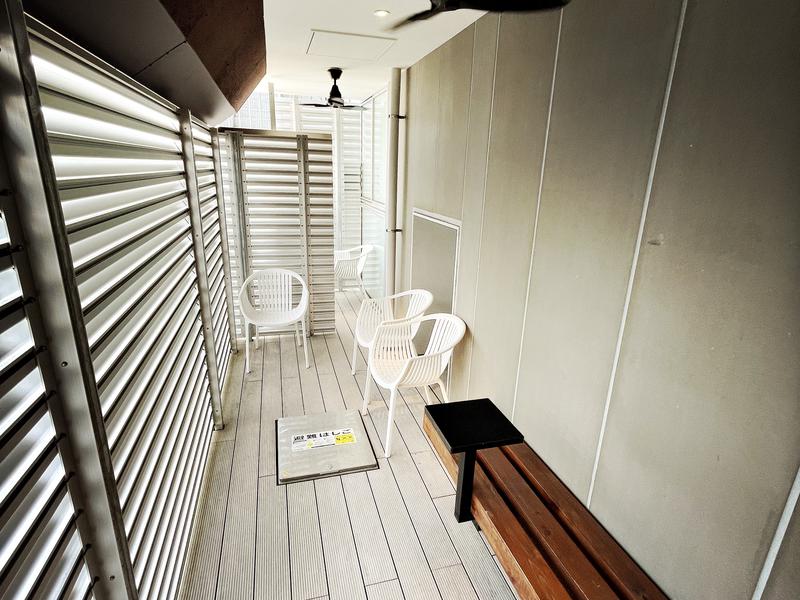 SAUNA RESET Pint(個室サウナ浅草Pint) 一般個室ゾーンの外気浴スペース