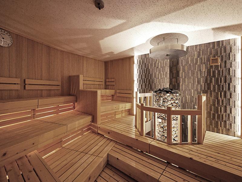 筑紫野 天拝の郷 女湯ドライサウナ室