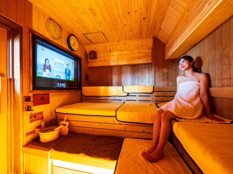 島原温泉 ホテル南風楼 【風神】「総ひのきサウナ TV付」「METOS（メトス）」社製のロウリュ専用サウナ「ZIEL」が新登場！これでガンギマリ！