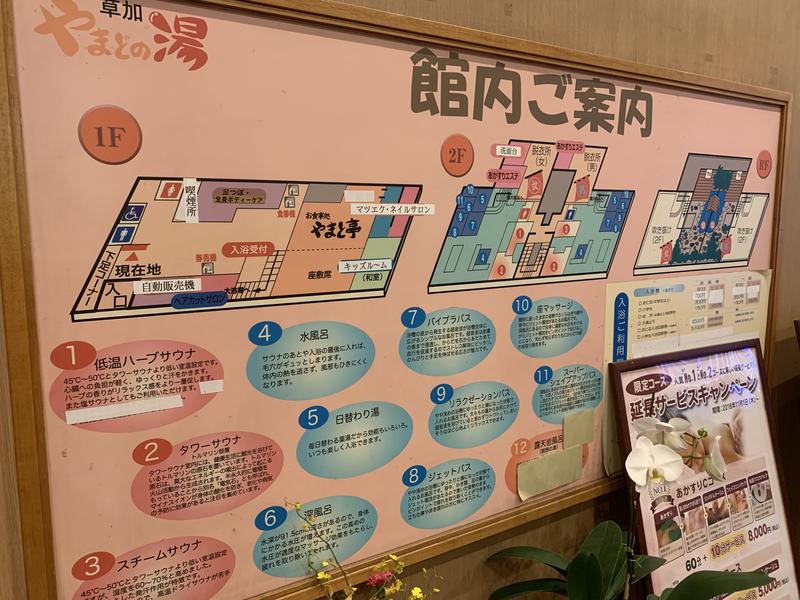 シダトモヒロさんの草加やまとの湯のサ活写真