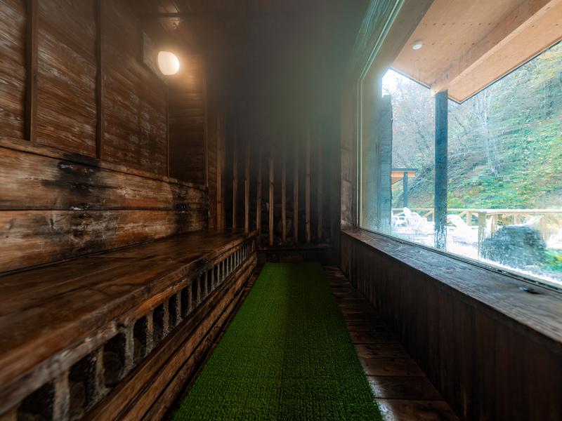 湯宿だいいち 霧の癒しミストサウナ　　温泉を熱源としたスチームサウナ