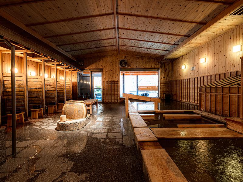 湯宿だいいち 国産ヒバで作られた内風呂