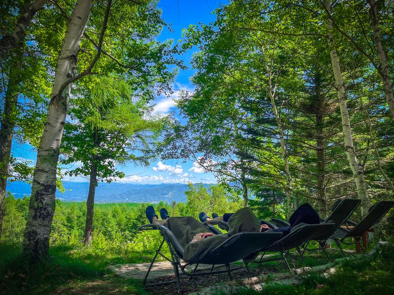 SAUNA TEN            - Birch and cloud forest - 外気浴