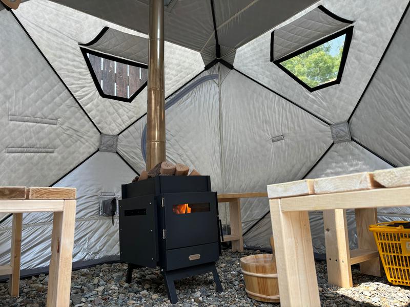 GETO TENT SAUNA FIELD サウナ内