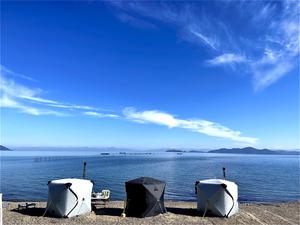 琵琶湖テントサウナatワニベース 写真