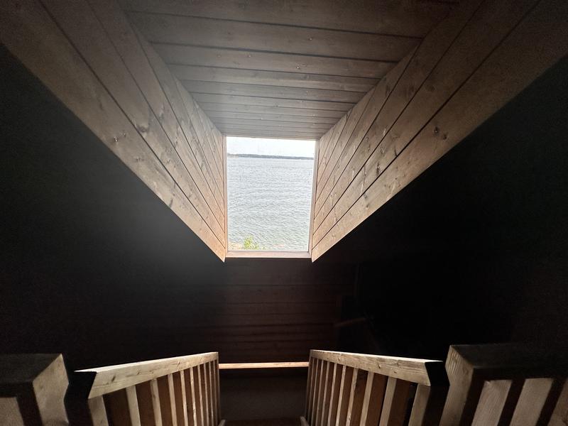 Lonnan sauna サウナ室からの景色
