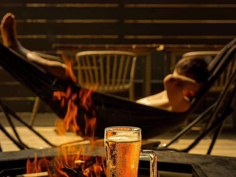 THE BASE GLAMPING YUGAWARA 焚き火