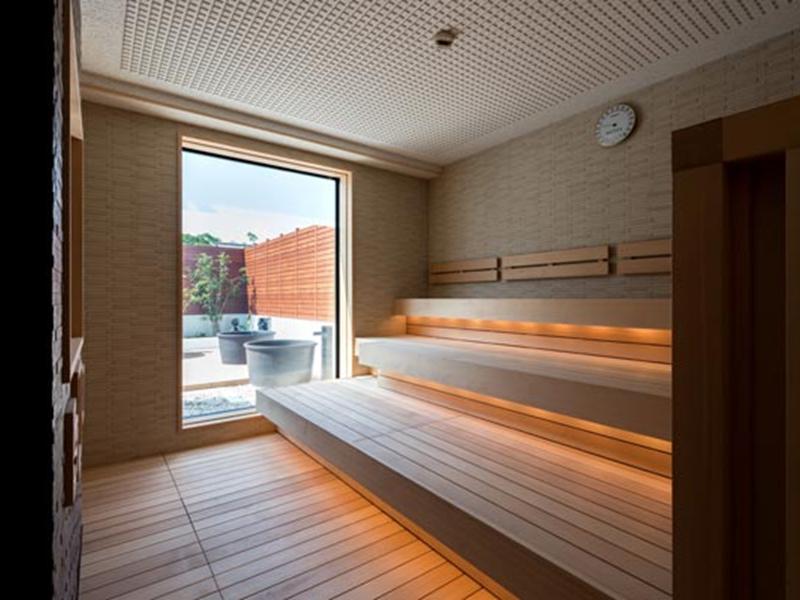 むつざわ温泉つどいの湯 ドライサウナ室 (TVあり)