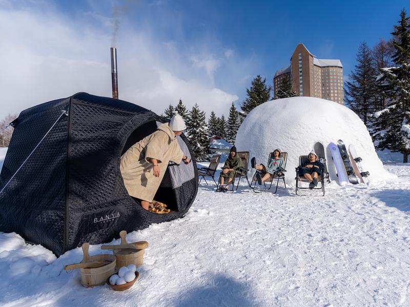 ルスツリゾート 雪中テントサウナ&かまくら外気浴 写真
