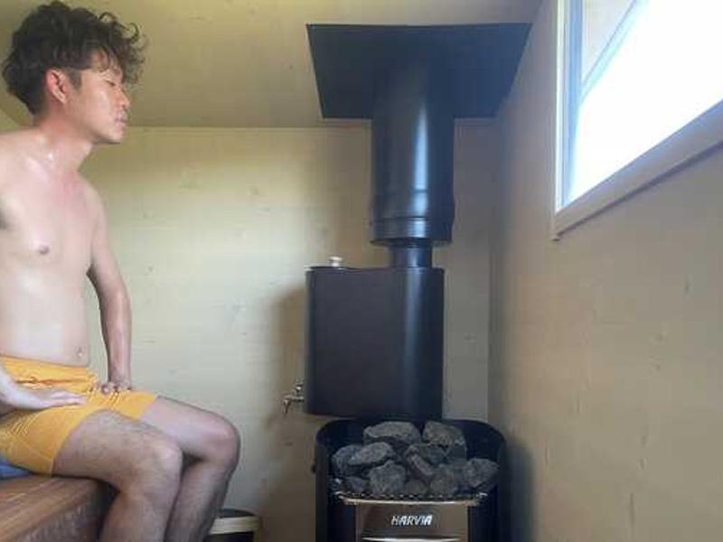 海が見える段々畑のキャンプ場ミノレ 尾鷲ひのきの薪サウナ！極上の香りに包まれます