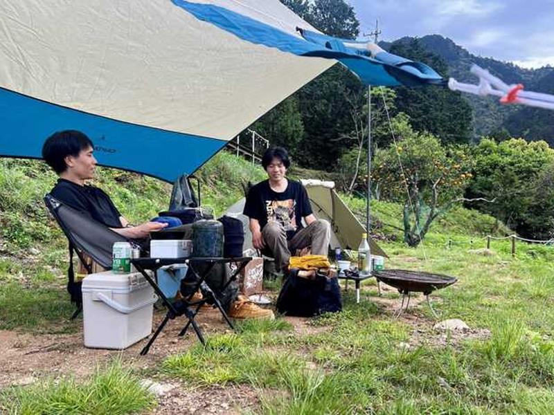 海が見える段々畑のキャンプ場ミノレ デイキャンプも楽しめます