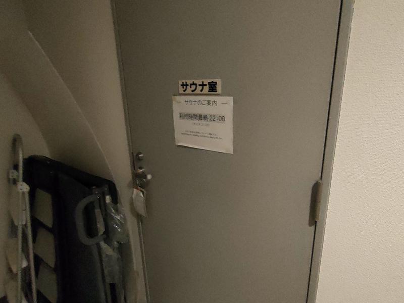 ホテル玉の家西条 サウナ室入口