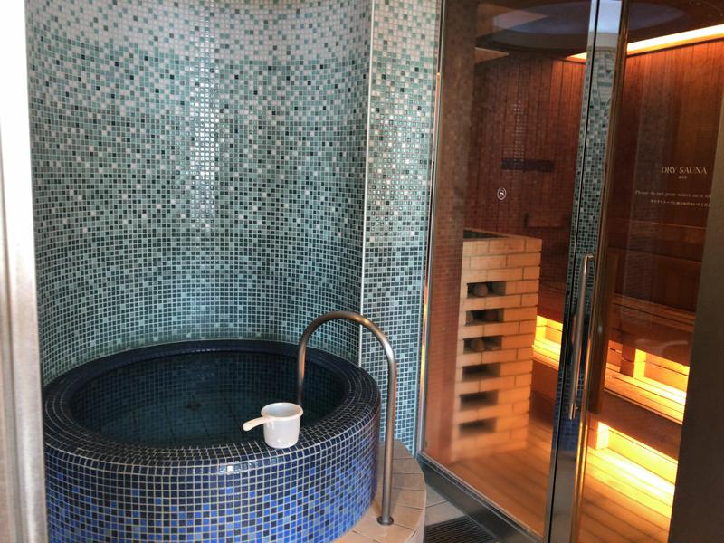 シェラトングランドホテル広島 シャインスパ 水風呂とサウナ室