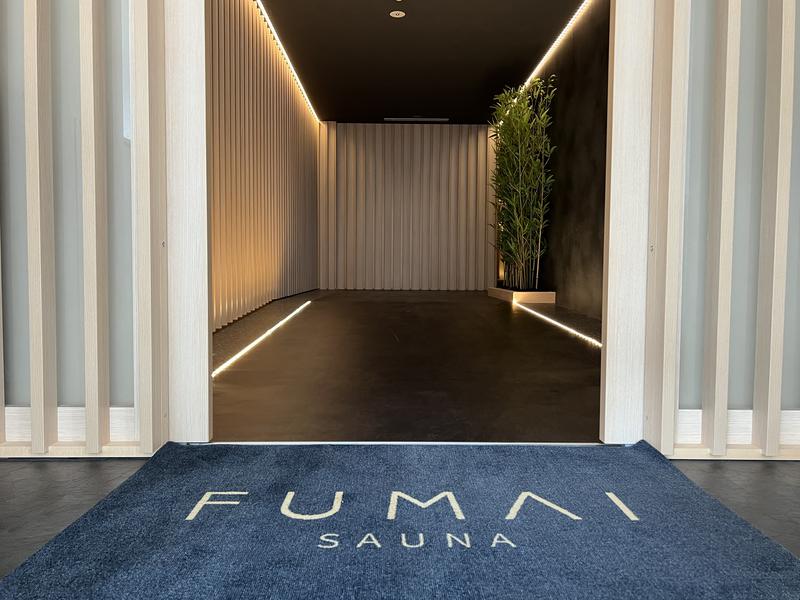 FUMAI sauna PINコードで開くエントランス