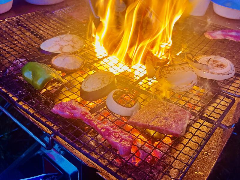 郡上那比川野営場(仮称) BBQも可能