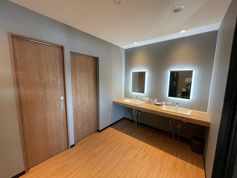 精進レークホテル 脱衣室